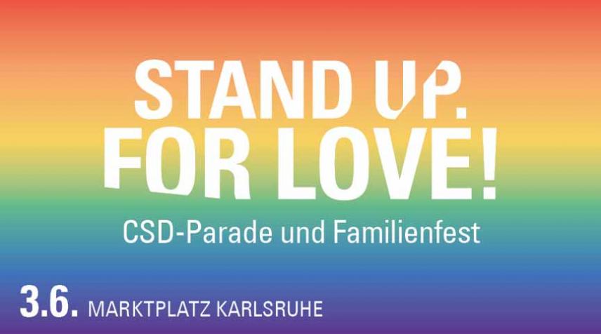 STAATSTHEATER KARLSRUHE auf dem Christopher-Street-Day - Stand up. For love. - Foto: Badisches Staatstheater